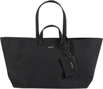 A.P.C. Bolso Canvas - Dames - Shoppers - Zwart - ONE Size - Katoen - Tassen