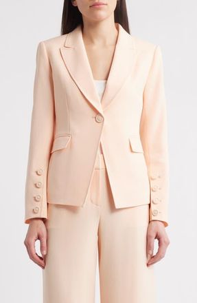 Tahari by ASL One-Button Blazer in Parfait at Nordstrom, Size 4