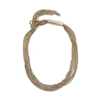 Tom Ford Necklaces, female, Yellow, Size: ONE SIZE Brass Axis Necklace