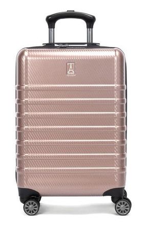 Travelpro Rollmaster Lite 20-Inch Expandable Carry-On Hardside Spinner Luggage in Rose Carbon Fiber at Nordstrom Rack