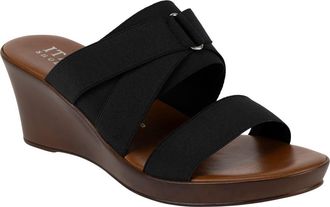 Italian Shoemakers Clous Wedge Sandal in Black at Nordstrom Rack, Size 11