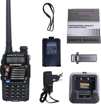 Trade Shop Trade Shop - Walkie Talkie Uv5rl Radio Torcia Ricetrasmittente Multi Canale Autoparlante Mic