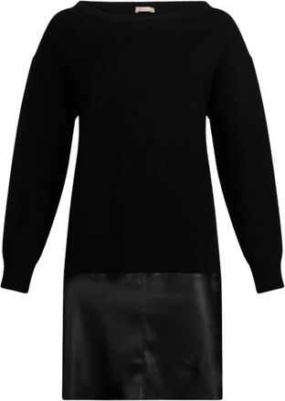 Liu Jo Kleedjes, Dames, Zwart, S, Gebreide Jurken