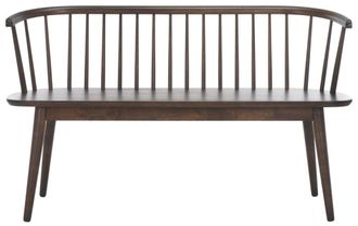 Safavieh Banco de madera dark walnut