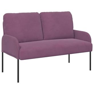 vidaXL Sof&aacute;s Con Coj&iacute;n 110cm Morado Madera Contrachapada Vidaxl
