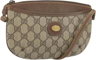Gucci Pre-owned Cross Body Bags, female, Beige, Size: ONE SIZE Pre-owned Plastic Cross Body Bag