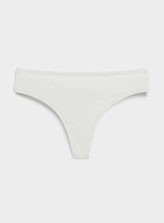 Miiyu Womens Plain thong Cotton