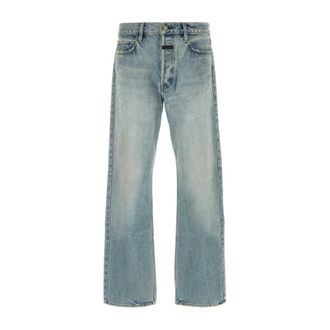 Fear of God Straight Fit Jeans, male, Blue, W34, Straight 5 Pocket Jean