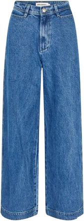 Lollys Laundry Floridall Broek - Dames - Loose Fit Jeans - Blauw - M - Katoen - Jeans