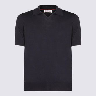 Brunello Cucinelli T-Shirts And Polos Blue And Green