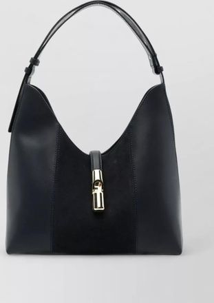Furla goccia medium leather shoulder bag