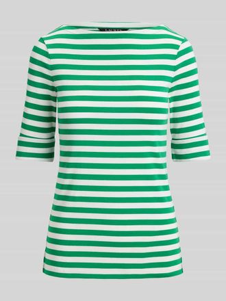 Lauren Ralph Lauren Slim Fit T-Shirt aus Baumwoll-Mix in Mint, Gr&ouml;&szlig;e XXL