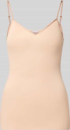 Hanro Slim Fit Unterhemd mit Spaghettiträgern in Beige, Größe XS