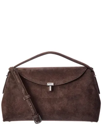 Toteme Toteme T-Lock Suede Shoulder Bag