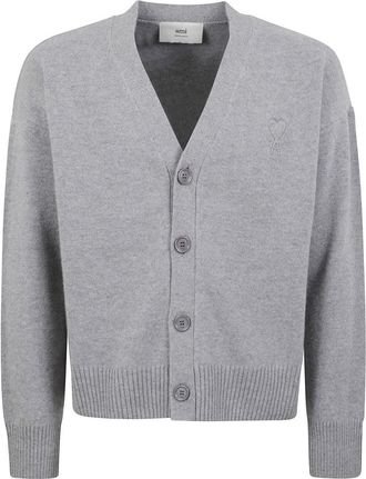 Ami Classic V-Neck Buttoned Cardigan