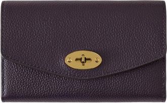 Mulberry Medium Darley Leather Wallet in Deep Aubergine at Nordstrom