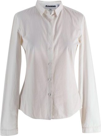 Jil Sander White Long Sleeve Shirt Size XS