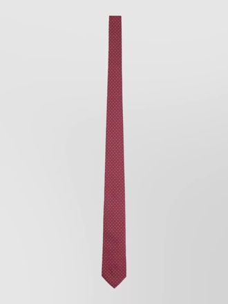 Ferragamo slim tie standard length polka dot pattern