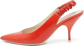 Bottega Veneta Pumps Kate in pelle con cinturino posteriore 90mm - Arancione
