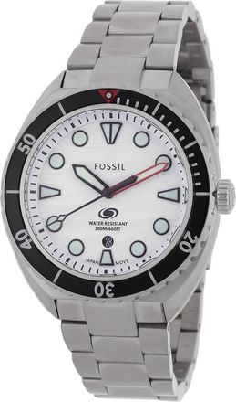 Fossil Breaker Quartz White Dial Mens Watch FS6063