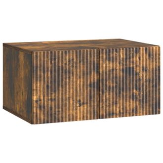 vidaXL Mueble Para Tv De Pared Roble Ahumado 59,5 X 41 X 30 Cm Vidaxl