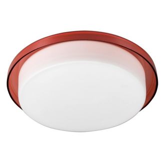 Netlighting Tray Flush Ceiling Light Red