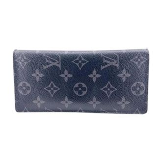 Louis Vuitton Pre-owned Wallets, male, Blue, Size: ONE SIZE Pre-owned Long wallet (bi-fold)