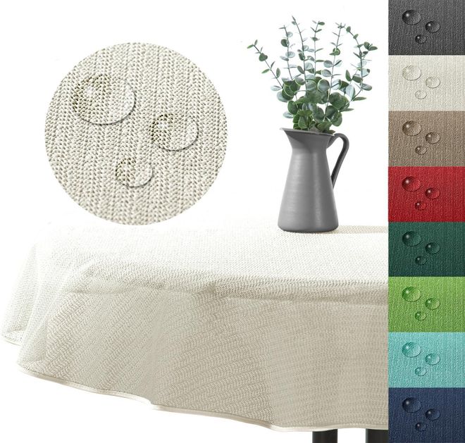 Heimtexland Outdoor Tischdecke Gartentischdecke wasserfest wetterbeständig rutschfest waschbar Outdoortischdecke Weichschaum robust Garten Balkon Camping Party Ti ab 14,99 €