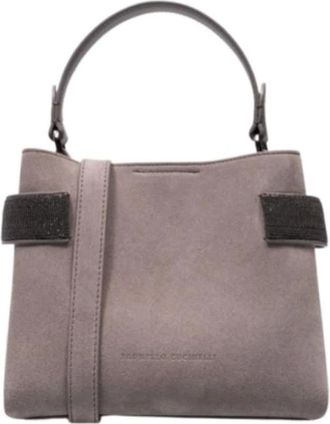 Brunello Cucinelli Top-Handle Essence Small - - Bags - Donna - Beige - ONE SIZE