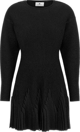 Elisabetta Franchi Knitted pleated dress