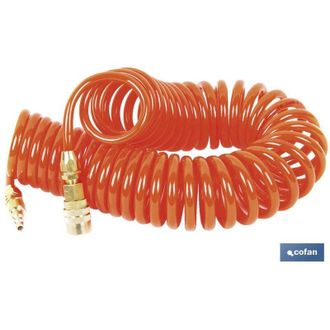 cofan Espiral 15mts. R-1/4 Manguera Aire 8x12