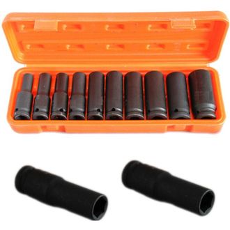 Trade Shop Trade Shop - Kit Set 10 Exagonales Bussole 1/2 Para Pistema Pneum&aacute;tico 10 A 24mm