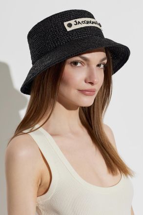Jacquemus Straw Hat, Unisex, Black