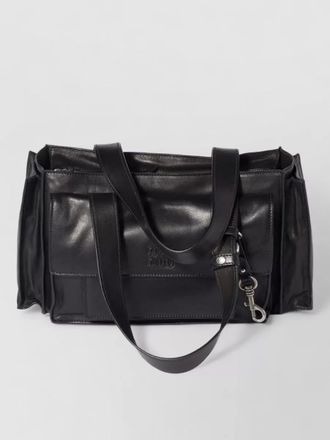 Miu Miu shoulder bag adjustable strap front and side pockets
