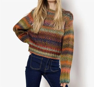Apricot Chunky Knit Jumper In Orange
