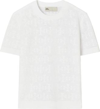Tory Burch Witte Gestreepte T-shirts en Polos - Dames - T-shirts - Wit - XS - Tops