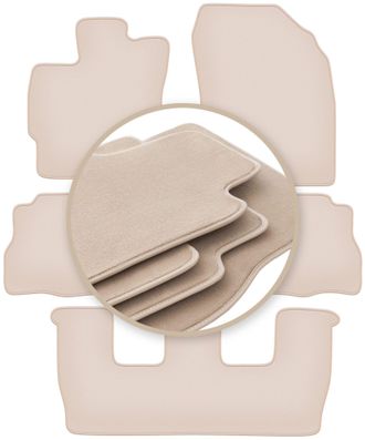 OEM Alfombrillas Premium Beige Para: Toyota Prius Iii Plus 7 Plazas 2011