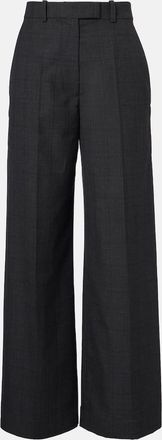 Frankie Shop Brickell plaid wide-leg pants