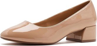 Journee Collection Saarii Womens Shoes Patent/Nude : 6.5 M, Synthetic