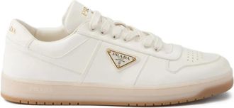Prada Sneakers Downtown con applicazione - Bianco