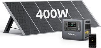 OEM Generador Solar - Aferiy - 2400w - Panel Plegable 400w - Lifepo4 2048wh - Inversor Mppt Ip65