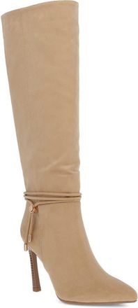 Mia Niko Pointed Toe Knee High Boot in Beige at Nordstrom, Size 8.5