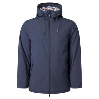 Aquascutum Mens Active Navy Blue Shell Mid Parka Jacket - Size X-Large