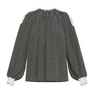 Chloé Dames, Blouses & Shirts, Zwart, Maat: M Zijde