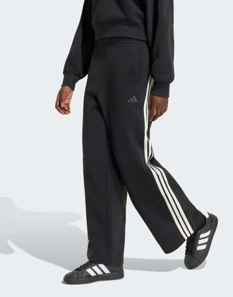 adidas adidas Performance - Kit - Pantaloni ampi neri con 3 strisce / bianco sporco-Nero