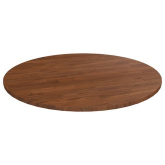 vidaXL Piano Tavolo Rotondo Marrone Scuro &Oslash;80x1,5 Cm Rovere Trattato - Vidaxl