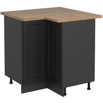 Vicco Armario De Esquina R-line, Antracita Casa De Campo, 75.6 Cm, Et Roble