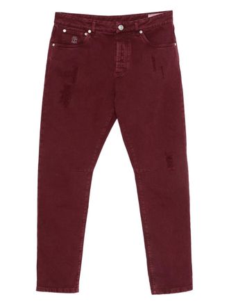Brunello Cucinelli cotton jeans - men - Cotton - 48 - Red