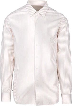 BATURO White/Beige Cotton Shirt