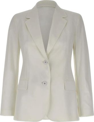 Max Mara Blazer con revers classici e bottoni - Bianco